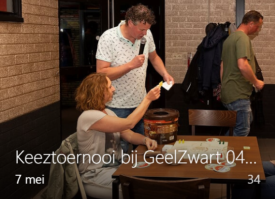 keeztoernooi geelzwart album